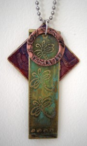Etched Layered Pendant